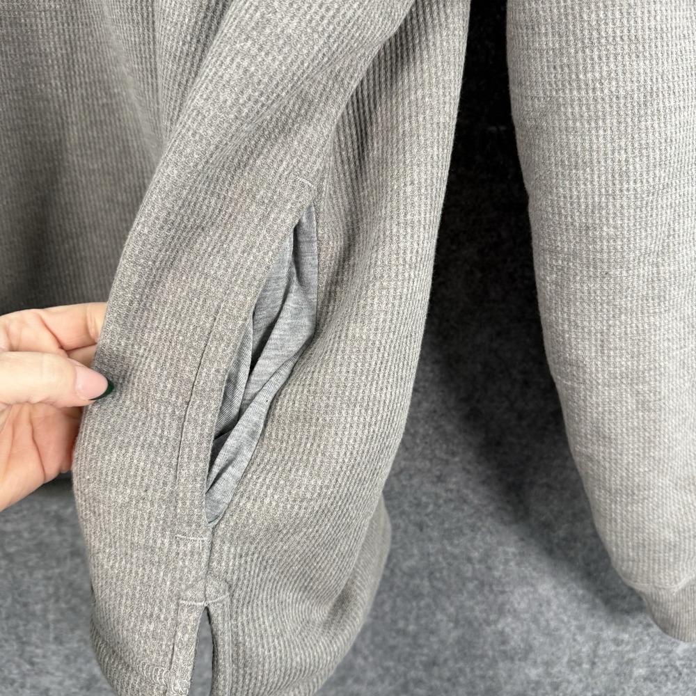 Stanley Sweatshirt Mens M Gray Sherpa Lined Quarter Zip Pullover Outdoors Casual - Picture 6 of 14